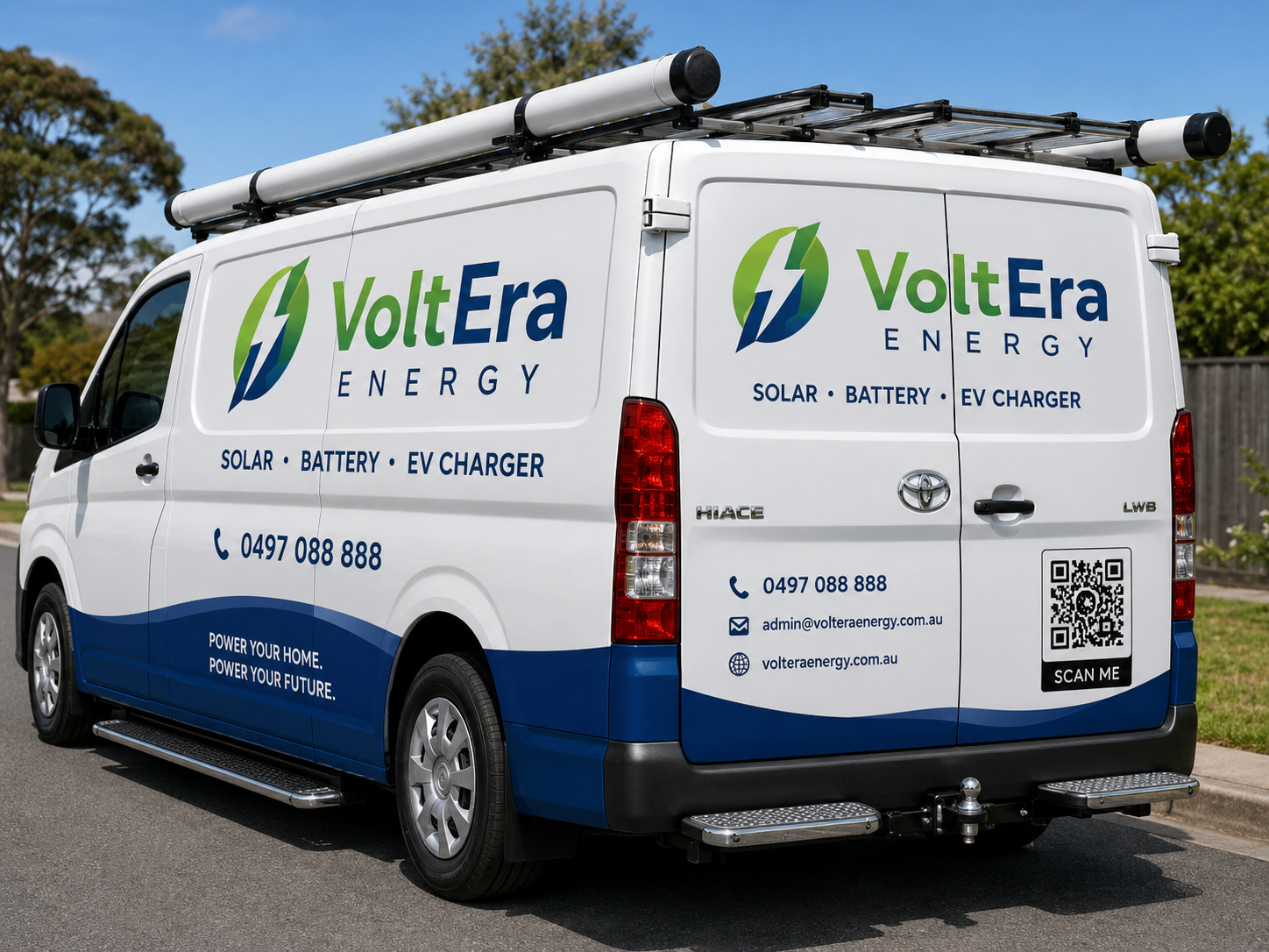 VoltEra Energy branded service van